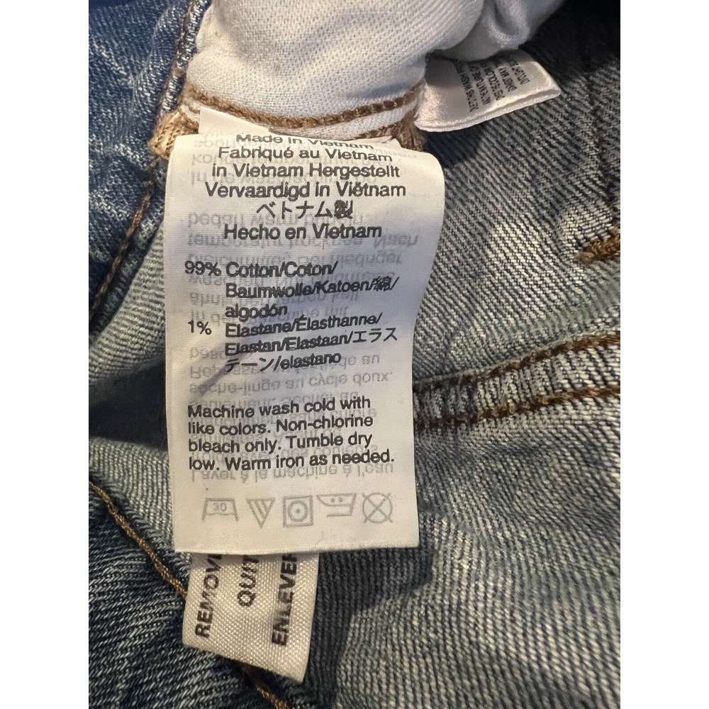 MADEWELL Womens Jeans HI-RISE SLIM BOYJEAN Medium Wash Raw Hem Sz 26 - Picture 5 of 5